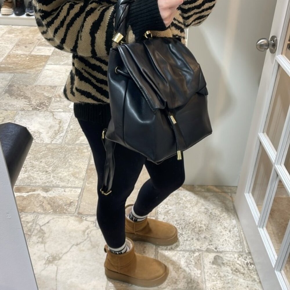 Topshop Ruched Flap Backpack - Picture 9 of 10